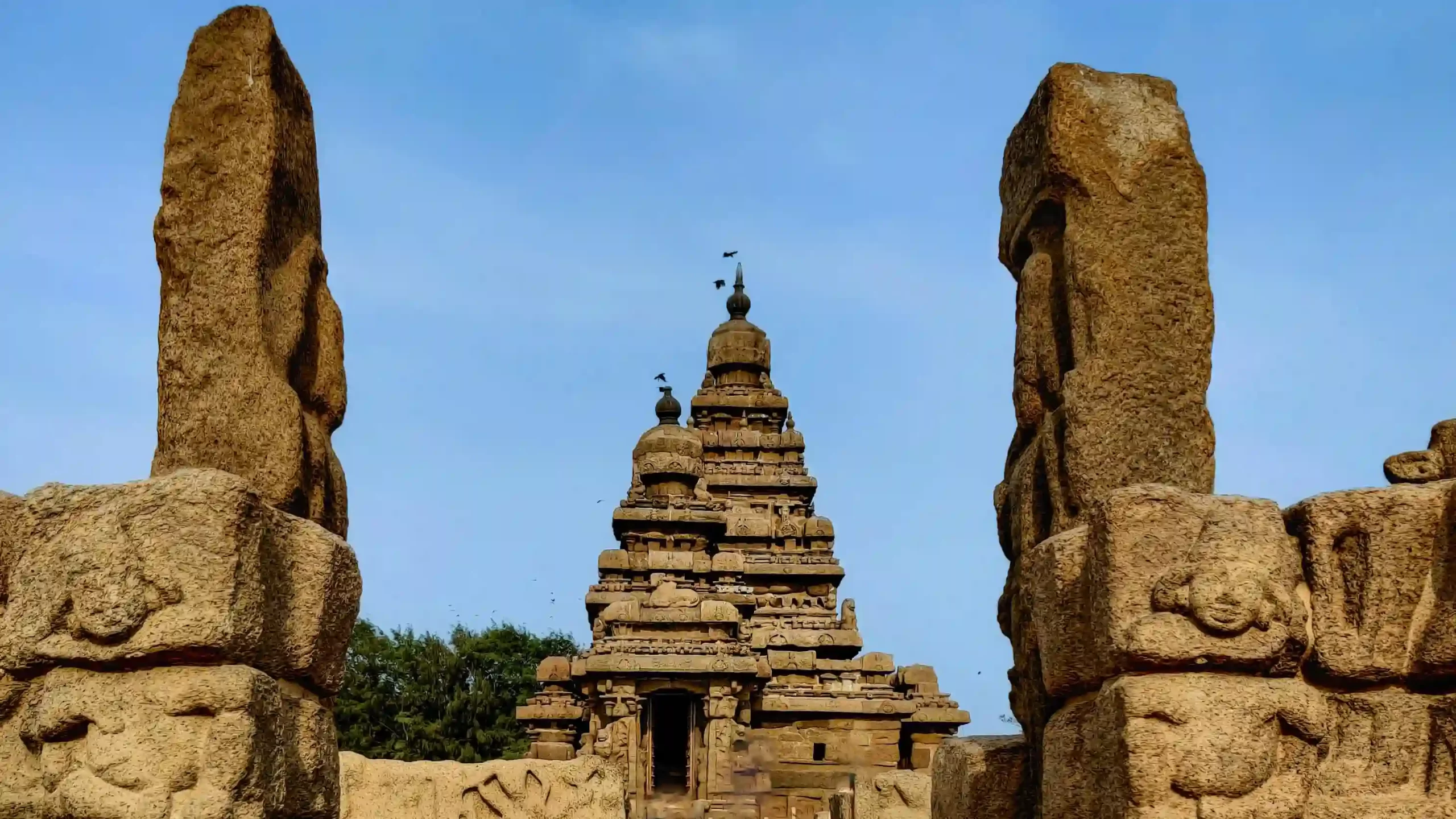Shore Temple at Mahabalipuram on a Sunny Day 2