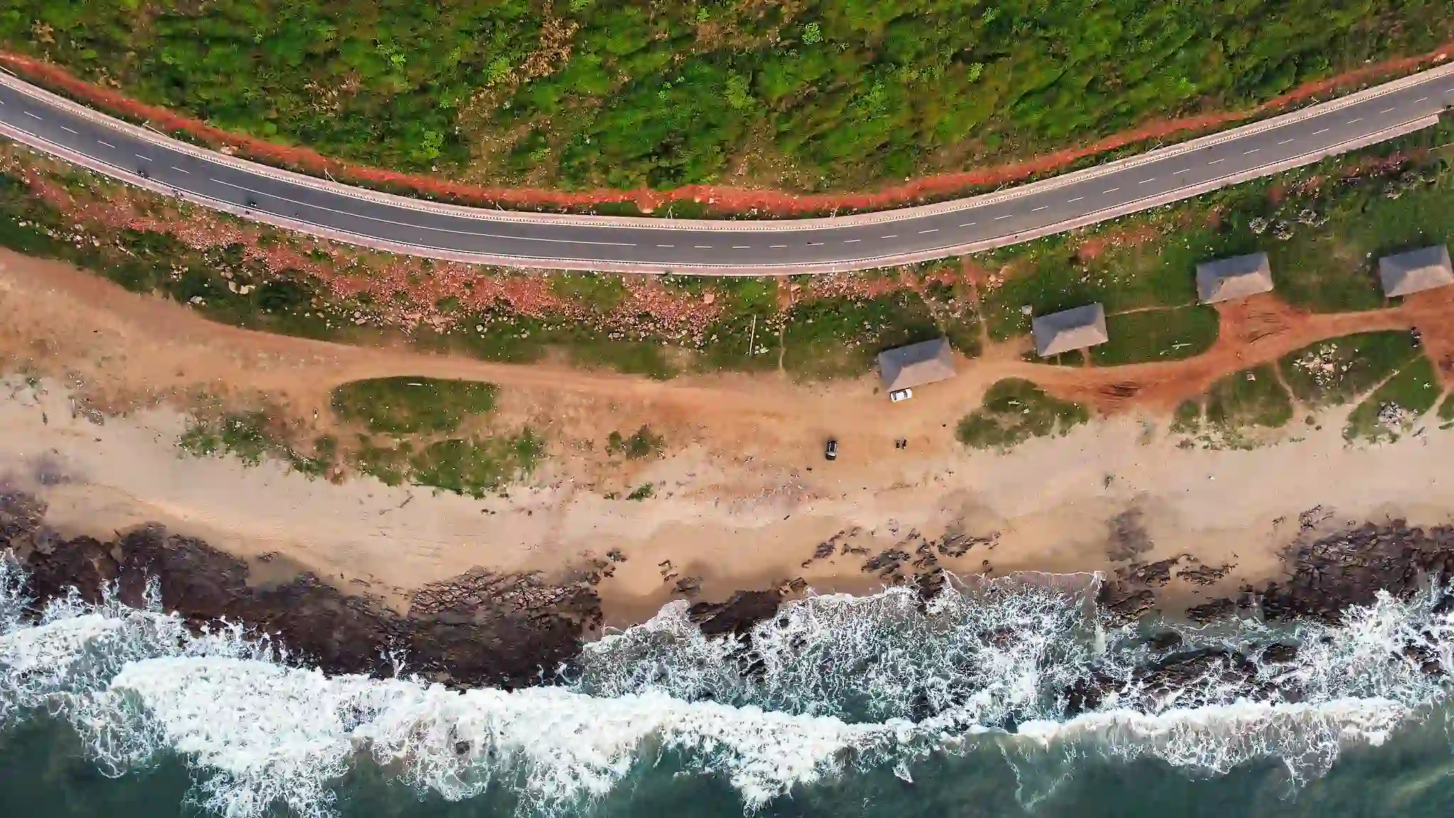 Unveil Vizag Tourist Places: Stunning Beaches & Vibrant Culture 2 Aerial_view_of_Rushikonda_beach_and_road